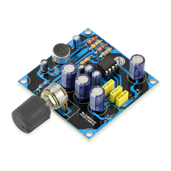 Kemo Electronic B085 Kurzanleitung