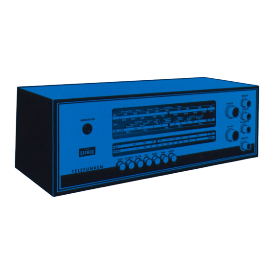 Telefunken Operette 2650 S Bedienungsanleitung