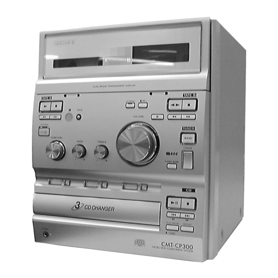 Sony CMT-CP333 Bedienungsanleitung