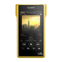 Sony WALKMAN NW-WM1Z Bedienungsanleitung