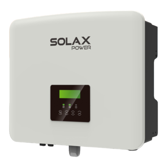 SolaX Power X1-Hybrid-G4 Installationshandbuch