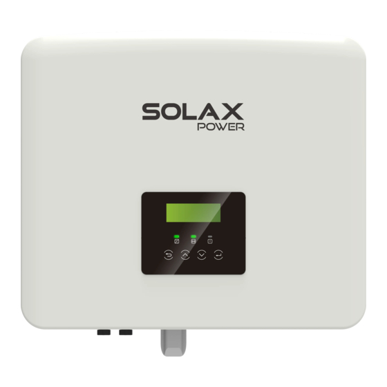 SolaX Power X1-Hybrid G4 Benutzerhandbuch