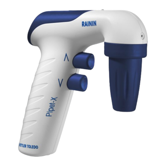 Mettler Toledo Pipet-X Gebrauchsanleitung