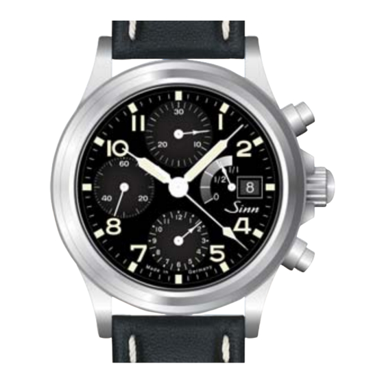 Sinn 356 Sa GR Bedienungsanleitung