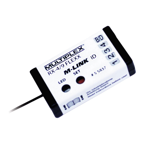 Multiplex RX-4/9 FLEXX M-LINK ID Bedienungsanleitung