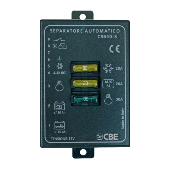CBE CSB40-S Bedienungsanleitung
