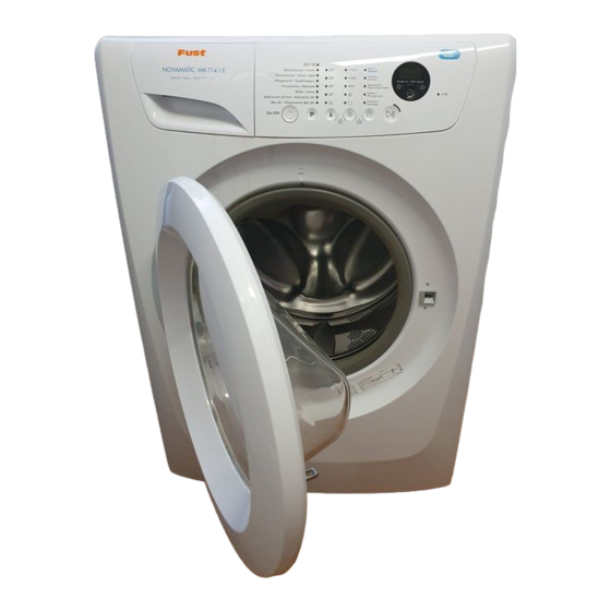 FUST NOVAMATIC WA714.1 E Benutzerinformation