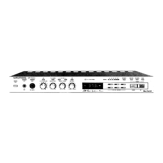 Grundig SR 1000 Serviceanleitung