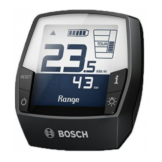 Bosch Intuvia BUI255 Originalbetriebsanleitung