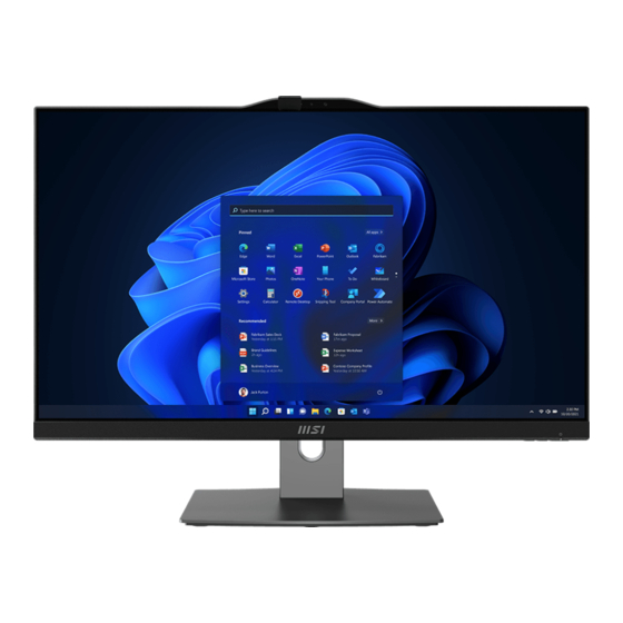 MSI PRO Serie Benutzerhandbuch