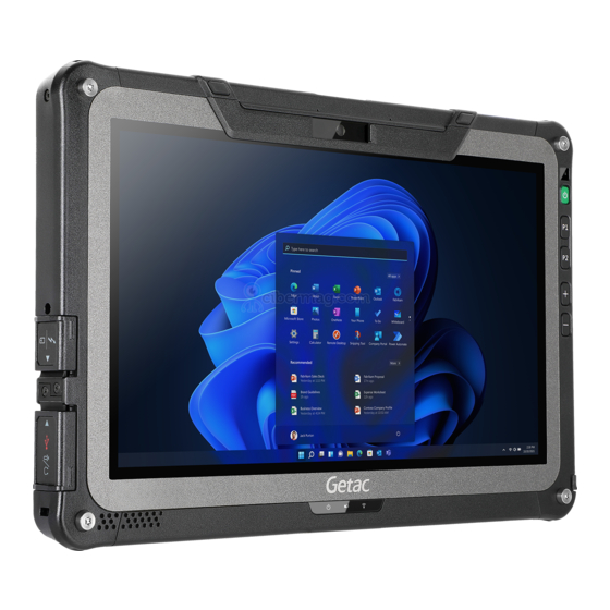 Getac F110-Serie Bedienungsanleitung