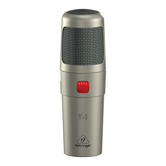 Behringer T-1 Bedienungsanleitung