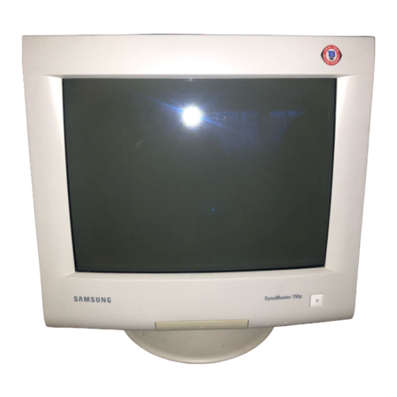 Samsung SyncMaster 750p Bedienungsanleitung
