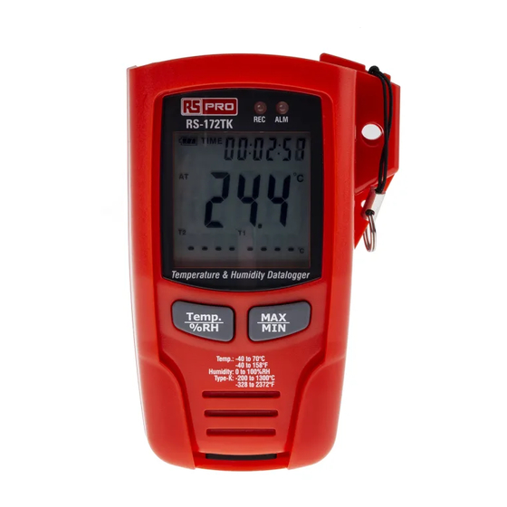 RS Pro RS-172 Bedienungsanleitung