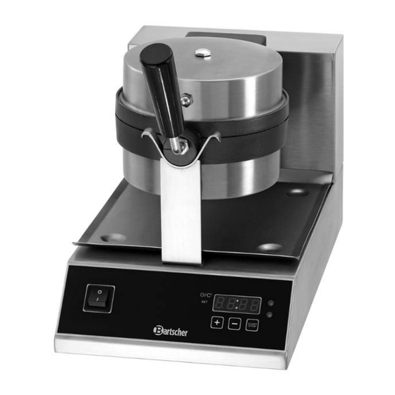 Bartscher Deluxe Bedienungsanleitung