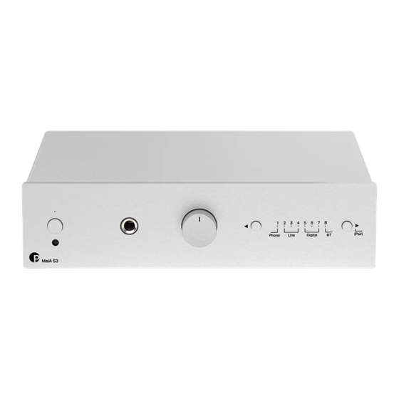 Pro-Ject Audio Systems MaiA S3 Bedienungsanleitung