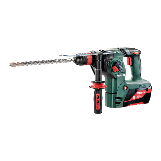 Metabo KHA 36 LTX Originalbetriebsanleitung