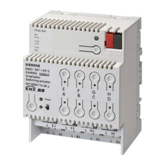 Siemens 5WG1 567-AB12 Technische Information