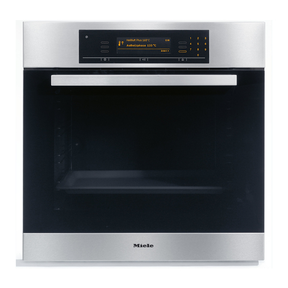 Miele H 5681 B Gebrauchsanweisung Und Montageanweisung