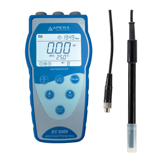 APERA INSTRUMENTS EC8500 Bedienungsanleitung