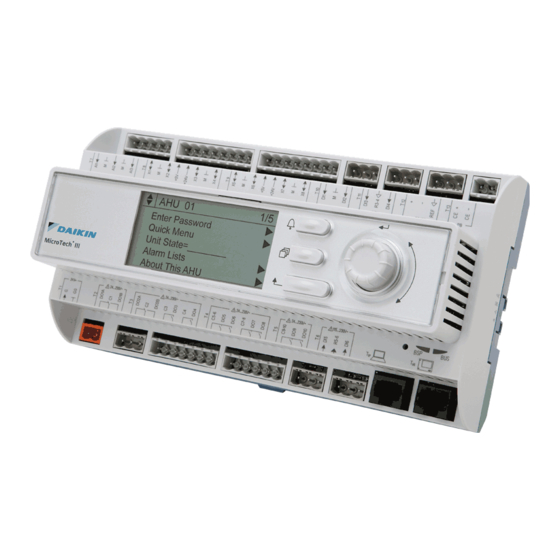 Daikin MICROTECH CONTROLLER Bedienungsanleitung