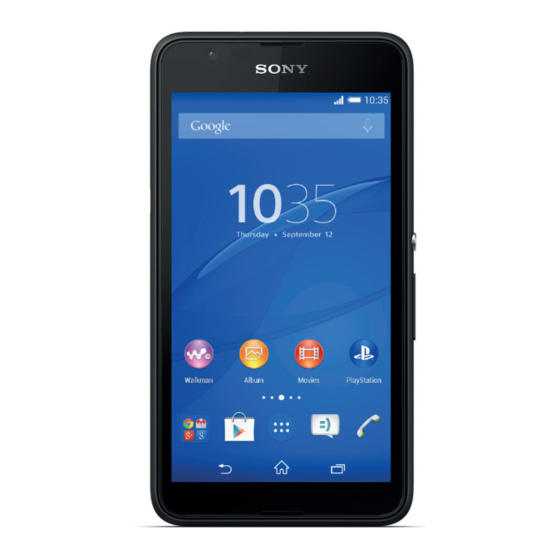 Sony Xperia E4g E2003 Bedienungsanleitung
