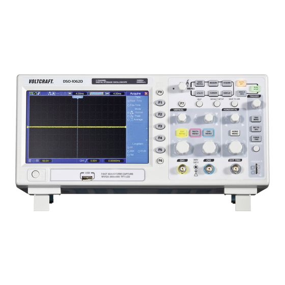 VOLTCRAFT DSO-1062D Bedienungsanleitung