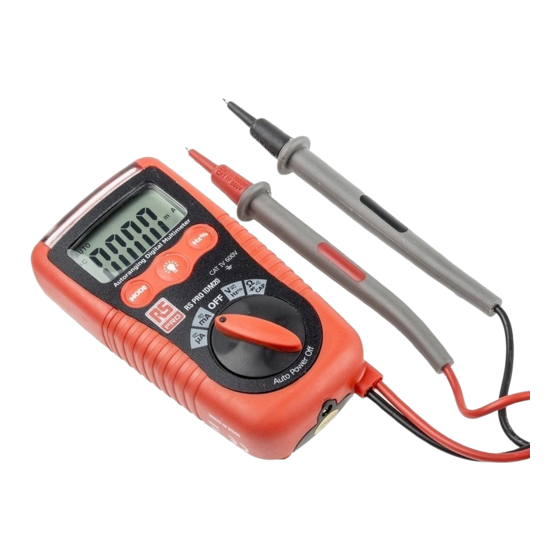 RS Pro IDM-20 Bedienungsanleitung