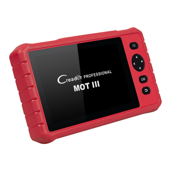 LAUNCH Creader Professional MOT III Bedienungsanleitung