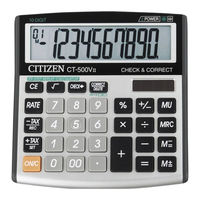 Citizen CT-500VII Anweisungshandbuch