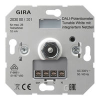 Gira 2030 00 Bedienungsanleitung
