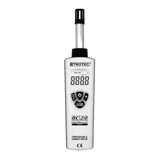 Trotec BC20 Bedienungsanleitung
