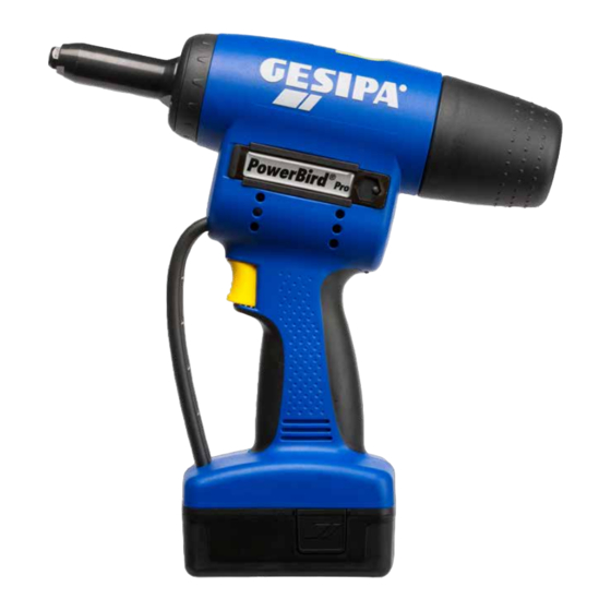 Gesipa Powerbird Pro-Gold-Edition Bedienungsanleitung