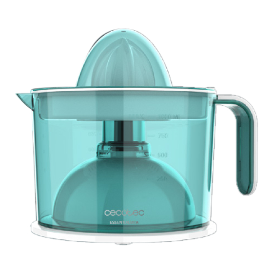 cecotec ESSENTIALVITA ADJUST WHITE Bedienungsanleitung
