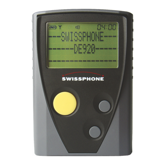 SwissPhone DE940 Bedienungsanleitung