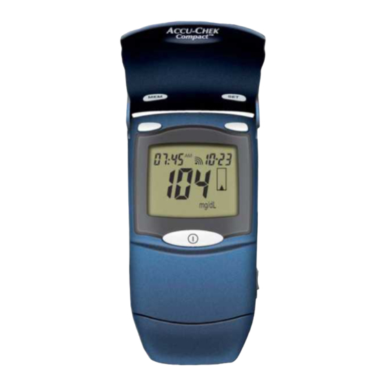Roche Accu-Chek Compact Gebrauchsanweisung