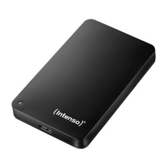 Intenso EXTERNE USB 3.0 FESTPLATTE 2,5 Bedienungsanleitung