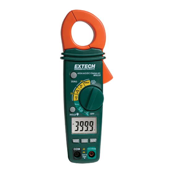 Extech Instruments MA220 Benutzerhandbuch