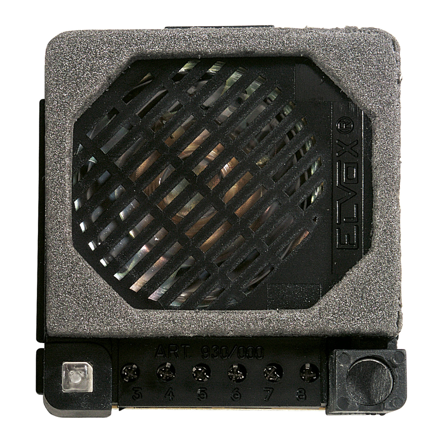 Vimar ELVOX 0930/000.04 Anleitungen