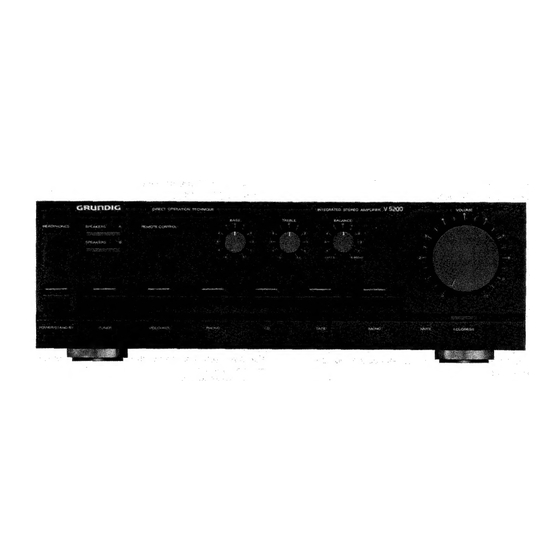 Grundig V 5200 Service