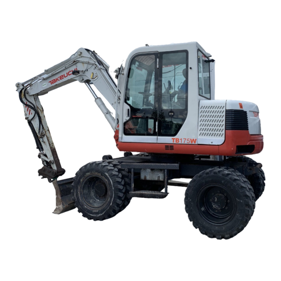 Takeuchi TB175W Bedienungsanleitung