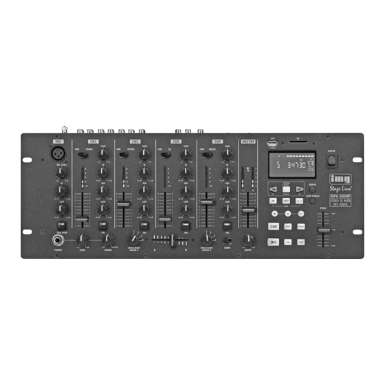 Stageline MPX-40DMP Bedienungsanleitung