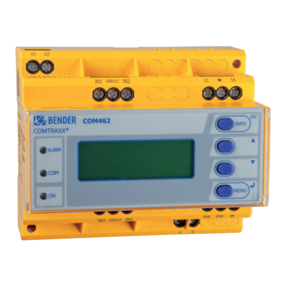 Bender COMTRAXX COM462RTU Handbuch
