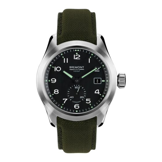 Bremont BROADSWORD Technische Hinweise