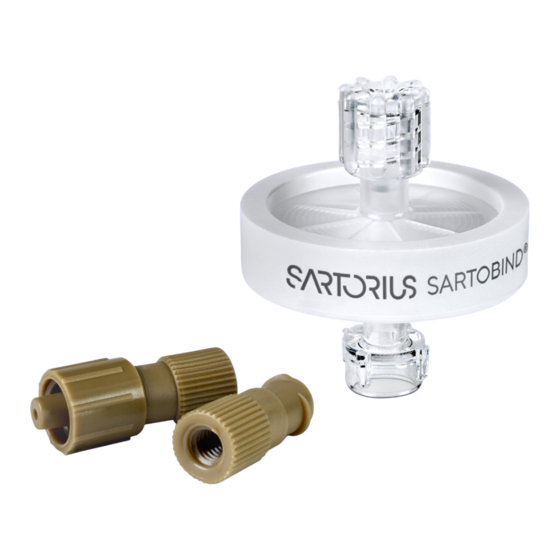 Sartorius Sartobind Rapid A Lab Gebrauchsanleitung