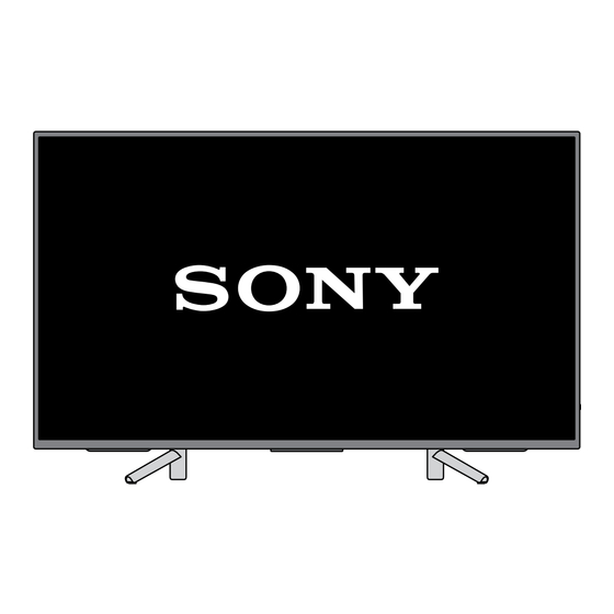 Sony Bravia KDL-49WF8 Serie Einrichtungshandbuch