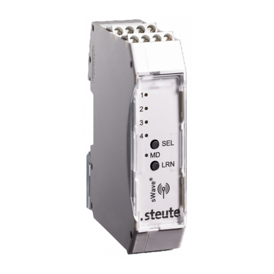 steute RF Rx SW868-4S Montage- Und Anschlussanleitung