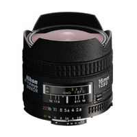 Nikon AF Fisheye-Nikkor 16mm f/2.8D Benutzerhandbuch