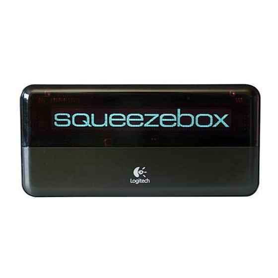 Logitech squeezebox Bedienungsanleitung