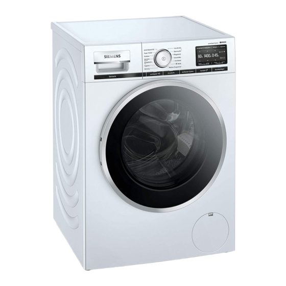 Siemens WM14VG43 Gebrauchs- Und Montageanleitung